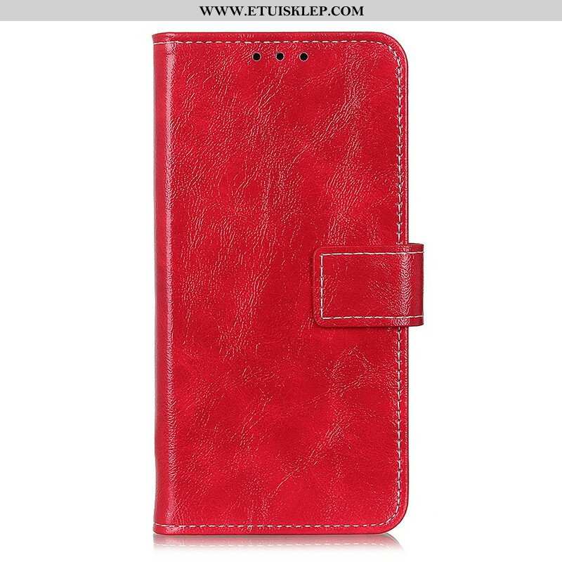 Etui Folio do Samsung Galaxy S21 5G Błyszczące I Widoczne Szwy